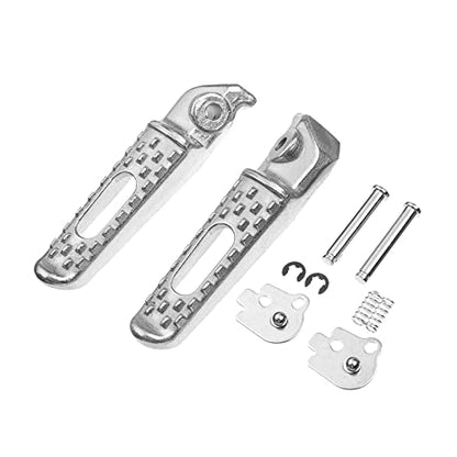 Rear Foot Pegs/Footrests/Pedals for Honda 2003-2023 CBR 600RR, 2004-2016 CBR 1000RR (Rear-White) - color: Rear-White