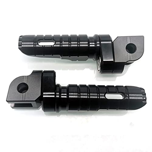 MZS Motorcycle Foot Pegs, CNC Double Adjustable Front Rider Footpegs Footrest Rest Pedal Black Compatible with FZ07 FZ09 FZ10 FZ1 FZ6 FZ6R FZ8 MT03 MT07 MT09 MT10 YZF R3 SCR950 Tracer XSR700 XSR900 - size: FZ07/FZ09/FZ10/FZ1/FZ6/FZ8/MT03/MT07/MT09/R3