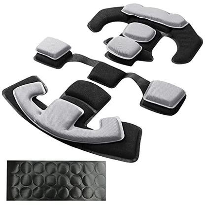 Tactical Helmet Pads - Universal Replacement Internal Memory Foam Pad Inserts for ACH, MICH, EXF Helmets - color: Grey-1st