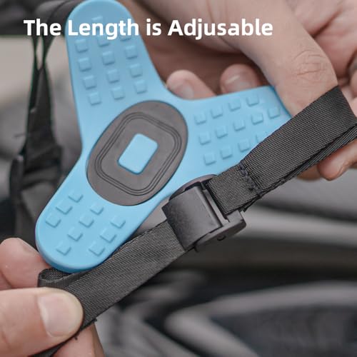 Adjustable Motorcycle Helmet Chin Strap Mount Compatible with GoPro Hero 13/12/11/10/9/8, DJI Action 5 Pro/4/3, AKASO and More (GY-01)