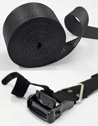 4 Pack 1.5in x 12ft Lashing Straps with Cam-Buckle and Grip-pad, Heavy Duty Cargo Tie-Downs, Multi-Purpose Cinch for Moving Straps - color: 4 Pack Lashing Straps