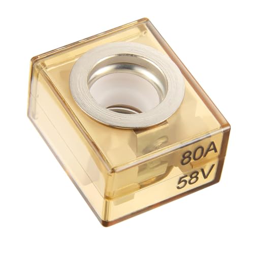 BOJACK MRBF Terminal Fuse Block 80 AMP Marine Rated Battery Fuse 58V DC Max IP66 Waterproof Fuse Holder 80A - style: 80A