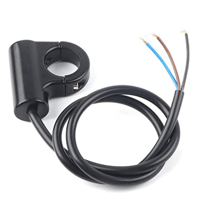 Motorcycle Handlebar Switch, 7/8 inch Handlebar Control Push Button Switch Weatherproof Aluminum Alloy Motorcycle Handlebar Mount Switch Button Headlight Brake Fog Lights ON/Off Model B