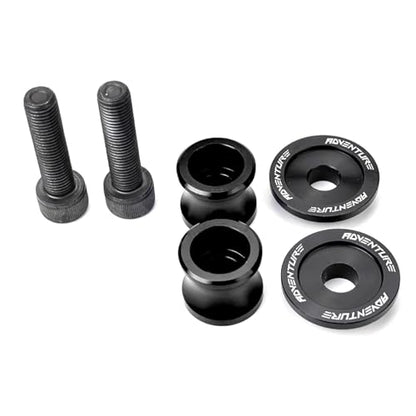 Compatible with 2025 390 ADVENTURE 790 890 ADVENTURE R 890ADV 1290 Super ADV 2026 390 SMC R 690 SMC-R M10 CNC Motorcycle Swingarm Spools Sliders Stand Screws - color: Black