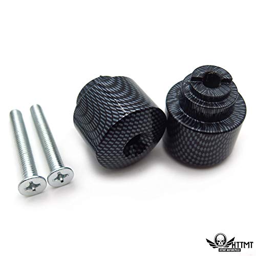 Bar Ends Carbon Compatible with 2001-2013 Hond GoldWing GL1800/ 1998-2013 Hond VFR800 NOLOGO - color: Carbon Fiber, size: Classic