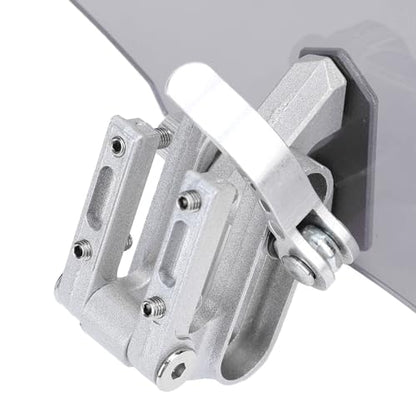 Motorcycle Windshield, Adjustable Windshield Extender, Acrylic Heightened Clip On Wind Deflector Windscreen Extension for Motorbike (Smoky Gray) - size: Smoky Gray