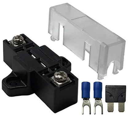 Stack-able Add-on in-line Fuse Holder Panel & Distribution Block for ATO/ATC & ATM/MIN Blade Fuses - Automotive Marine Car Boat RV (1)
