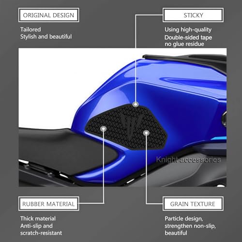 2025 MT09 New Motorcycle Tank Pad Protector For MT 09 MT-09 mt09 2024 Side Fuel Tank pad Tank Pads Protector Stickers Decal Gas Knee Grip Traction