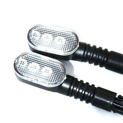 36V-72V Electric for Bike Taillight with Turn Signal, LED Rear Rack Lamp E-for Bike Scooter for Motorcycle, Black ABS Housing, 1 Pair