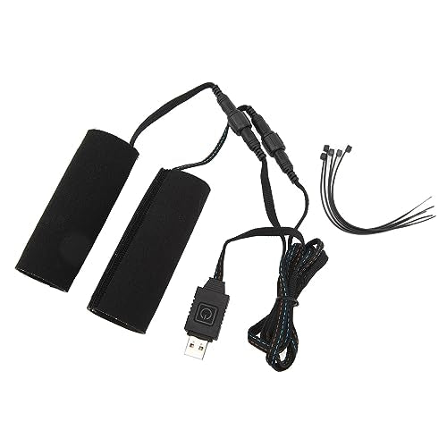 Heated Motorcycle Grip Cover, Aramid Fiber Heated Handlebar Pad with 6 Temperature Settings for Motorcycles and ATVs