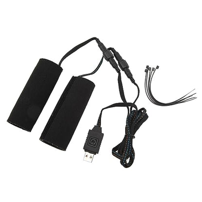 Heated Motorcycle Grip Cover, Aramid Fiber Heated Handlebar Pad with 6 Temperature Settings for Motorcycles and ATVs