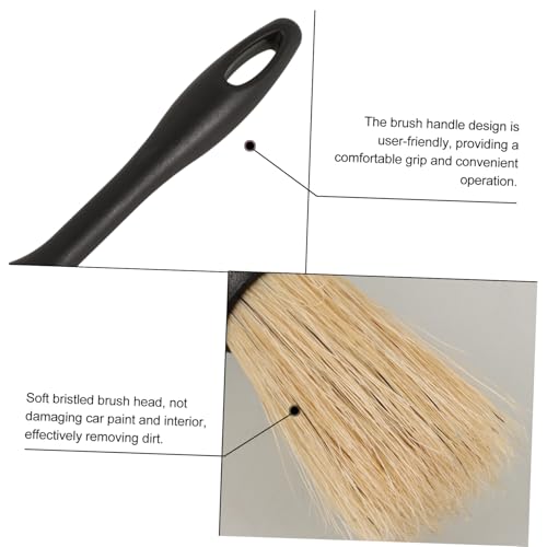 Cabilock Motorcycle Detail Brush Wheel Rim Cleaning Brush Soft Bristles Car Interior Detailing Auto Detailing Tools - size: 23.00X2.50X2.50CM