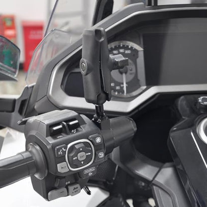 PANICAL Motorcycle for Honda Goldwing GL1800 F6B DCT 2018-2026 Parts Special Vehicle Handlebar Phone Holder Paired 25mm 1" Ball Head Adapter Holder Aluminum Alloy (Mobile Phone Holder A)