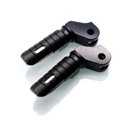 MZS Motorcycle Foot Pegs, 360° Roating Rider Front Footpegs Footrest Rest Pedal Black CNC Compatible with Bonneville T100 2016-2022 / Bonneville T120 2016-2022 - size: Bonneville T100 / Bonneville T120