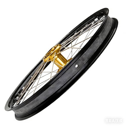 Motorcycle Rim Strips, Heavy-Duty Rubber Rim Tape with Pre-Drilled Valve Stem Hole Spoke Nipple Puncture Protection for Off-Road Dirt Bikes & Street Motorcycles - color: 16" Wheel -16" x 25mm Rim Strip