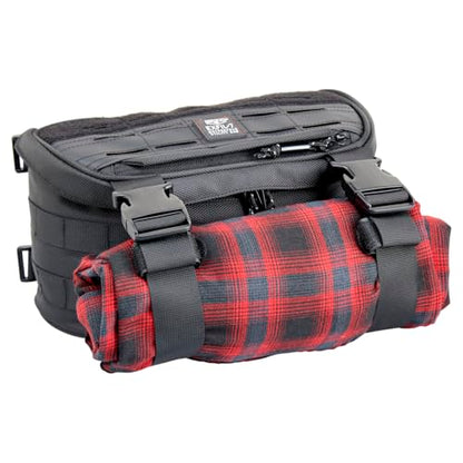 Biltwell Exfil-7 2.0 Motorcycle Bag - Universal Bag for Handlebars Risers Front Fork, Compatible with Touring and Cruiser Motorcycles