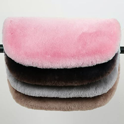 IRIWOOL Genuine Sheepskin Auto Seat Pad, Australian Soft Wool Seat Cover Breathable and Sweat-Wicking Comfort Warm Universal Fit,19.2 inch x19.2 inch (Front seat Cushion 2pcs, Gray) - color: Gray, size: 2 Count (Pack of 1)