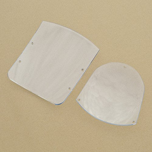 SLMOTO Windshield Quarter Fairing Fit for Harley Sportster XL 1988-2016 Dyna 1995-2005 Clear - color: Clear Windshield