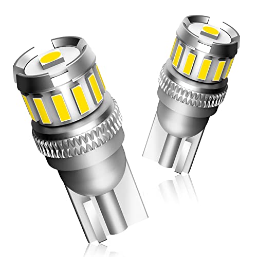 AUTOONE 194 LED License Plate Light 300% High Brightness T10 168 2825 W5W Bulbs for Dome Map Door Courtesy Interior Car 6500K White, Pack of 2 - color: White, size: 194-2pcs
