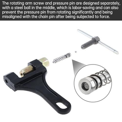 Windance Motorcycle Chain Link Breaker,Chain Pin Removal Tool with 10 Connecting Master Link for 50cc 125cc Dirt Pit Bike ATV Quad Go Kart Scooter Mini Bike (420)