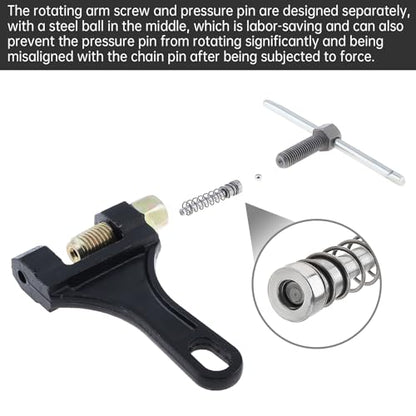 Windance Motorcycle Chain Link Breaker,Chain Pin Removal Tool with 10 Connecting Master Link for 50cc 125cc Dirt Pit Bike ATV Quad Go Kart Scooter Mini Bike (420)