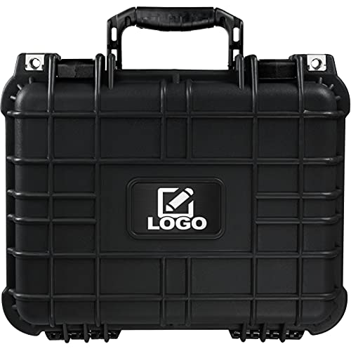 Eylar Protective Hard Camera Case Water & Shock Proof w/Foam TSA Approved 13.37 Inch 11.62 Inch 6 Inch Black (With Custom Logo Plate) - color: With Custom Logo Plate