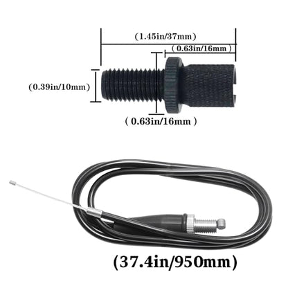 Motorcycle Throttle Grip 7/8" 22mm CNC Aluminum Quick Twister with Throttle Cable for KLX CR CRF EXC XR CRF50 CRF230 50 110 125 230 250 Dirt Pit Bike Motocross Motorbike Quad ATV - color: Style-B-Black