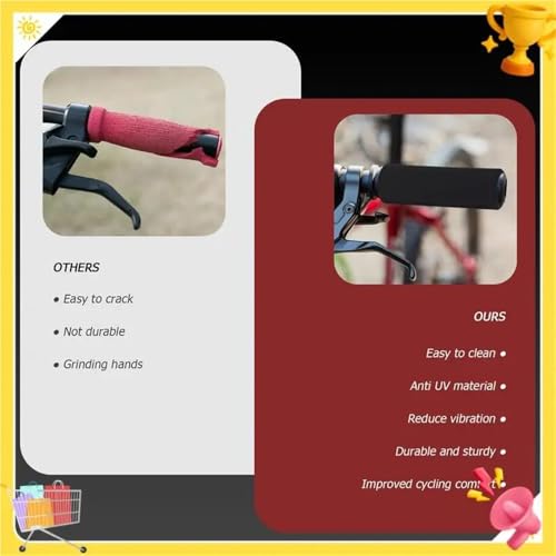 Motorcycle Handlebar Grips Motorcycle Slip-On Foam Anti Vibration Comfort Handlebar Grip Cover Applicable Sleeve Inner Diameter 2.7-3.0 CM