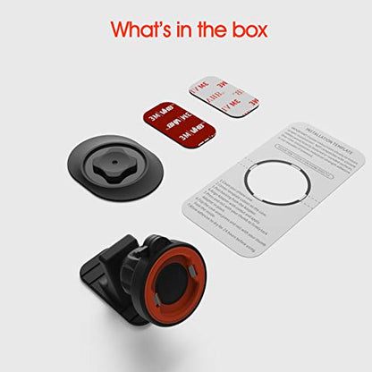 Car Phone Mount Without Magnetic, Stick On Dashboard 360° Rotatable Universal Cell Phone Holder with Ultra-Lock Quick Mount Strongest Adhesive Compatible with iPhone/Google 【Series C - 1st Gen】 - color: Car Phone Mount【Dashboard】
