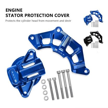 For 2025 GSX8R GSX-8R 2024 2023 Motorcycle CNC Parts Left Right Engine Stator Protective Cover Guard Protectors Frame Slider gsx8r (Black)