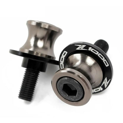 Motorcycle Accessories for Z1000 2003-2013 2012 2011 2010 CNC 10MM Swingarm Spools Slider Stand Screws-Titanium - color: Titanium