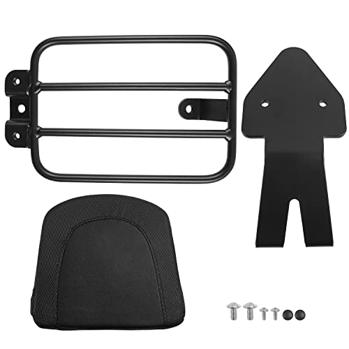 Motorcycle Sissy Bar Luggage Rack for Kawasaki Vulcan 650 VN650 S 2015 2016 2017 2018 2019 2020 2021 2022 2023 2024 2025 2026 Rear Passenger Backrest Upright Seat Leather Cushion Pad