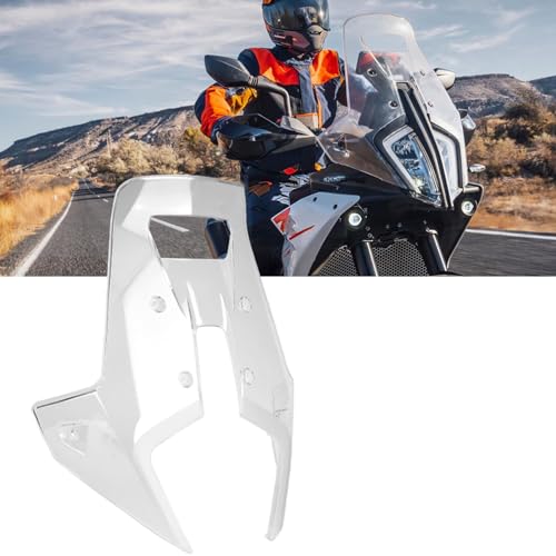 Windshield Deflectors for 790 890 ADV Adventure R Rally 2023-2024, Motorcycle Front Acrylic Wind Shield Air Deflector WindScreen Visor Accessories for 790 890 ADV R Rally (Transparent) - color: Transparent