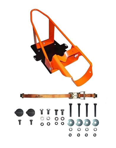 Motorcycle Wheel Chock for Dexter Lock N Load BK-100 | Black/Orange One Size Fits All ,1x Wheel Chock Base ,Heavy-Duty Motorcycle Wheel Stand for Trailer