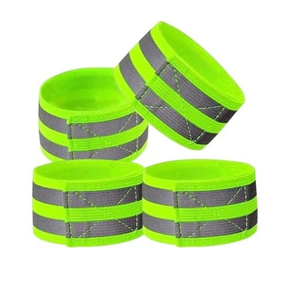 26pcs Reflective Bands Elastic Armband Wristband Ankle Leg Straps Kids Safety Reflector Tape Straps for Night Jogging Biking Running - color: Orange