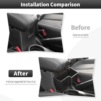 5PCS Center Console Organizer Interior Storage Accessories Fit for 2011-2018 Jeep Wrangler JK JKU Passenger Side Grab Handle & Gear Shift Trim & Front Door Net Pocket & Armrest Box Outer Storage Box