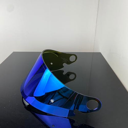 CPB-1V Helmet Shield for GLAMSTER,Replacement Motorcycle Helmet Visor Compatible with GLAMSTER (Revo Deep Blue) - color: Revo Deep Blue