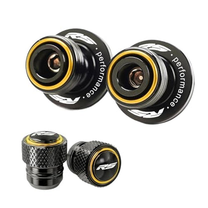 Crash Protectors CNC Motorcycle Swingarm Spools Slider Stand Screws Compatible With Aprilia RS660 RS457 RS 660 457 2009-2026(Yellow) - color: Yellow