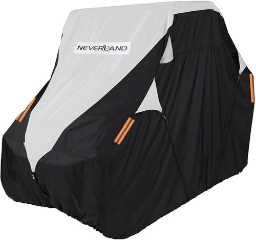 NEVERLAND UTV Cover Heavy Duty - Side by Side Cover with 300D Oxford Material Compatible with Polaris RZR Yamaha Rhino Can-Am Defender Honda Pioneer Kawasaki Mule Teryx 2-3 Passenger(Up to 126" L) - size: 126 x 65 x 73 inch