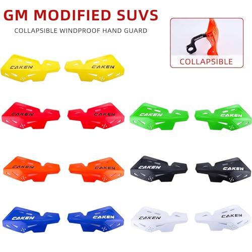 Universal 7/8" 22mm and 1 1/8" 28mm Handle Bar Hand Guards CNC Bracket for Dirt Bike Motocross ATV Scooter for CRF KLX KX LTR TRX SX SXF EXC XCW Grizzly Hawk 250 Bicycles-Green - color: Green