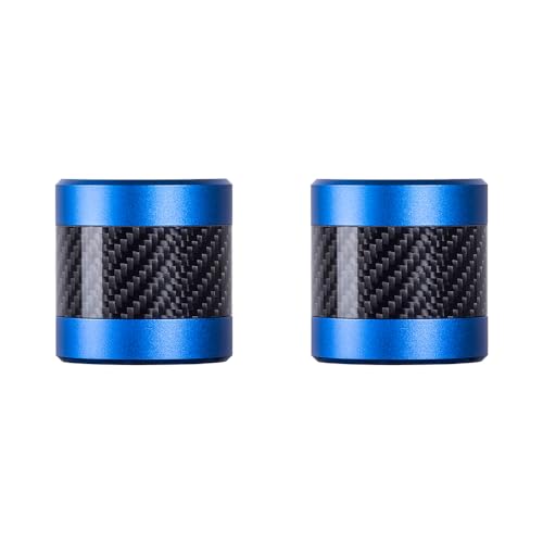 Advanblack Protek Machined CNC Alumium with Carbon Fiber Inlay Crash Bar Slider (Blue CNC w/Carbon Inlay) - color: Blue CNC w/ Carbon Inlay
