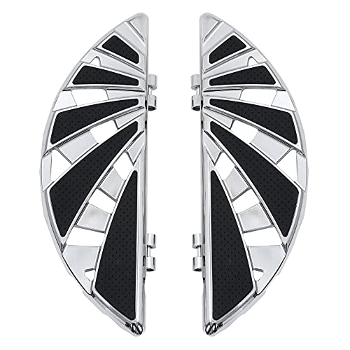 TCMT Front Rider Footboard Floorboard Fit For Harley Touring Road King Electra Street Road Glide 1986-2025 Trike Models 2008-2025 Softail FL 1986-2017 Switchback FLD 2012-2016 - color: Rider Footboard, size: Style B