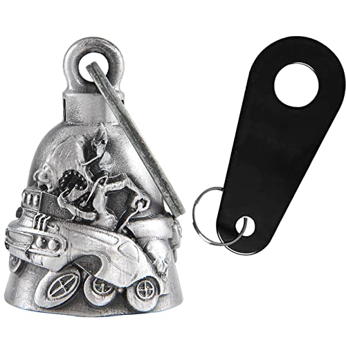 Dream Apparel Motorcycle Bell Guardian Angel Drive Away Gremlin, Biker Bell for Men Women Rider Riding, Good Luck Gift - color: Car