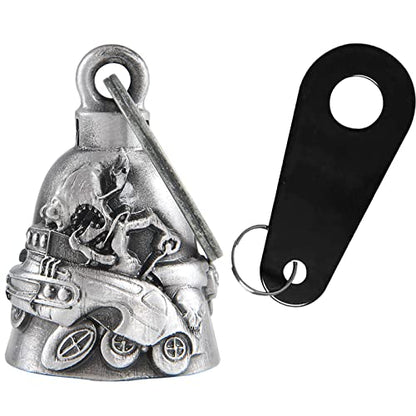 Dream Apparel Motorcycle Bell Guardian Angel Drive Away Gremlin, Biker Bell for Men Women Rider Riding, Good Luck Gift - color: Car