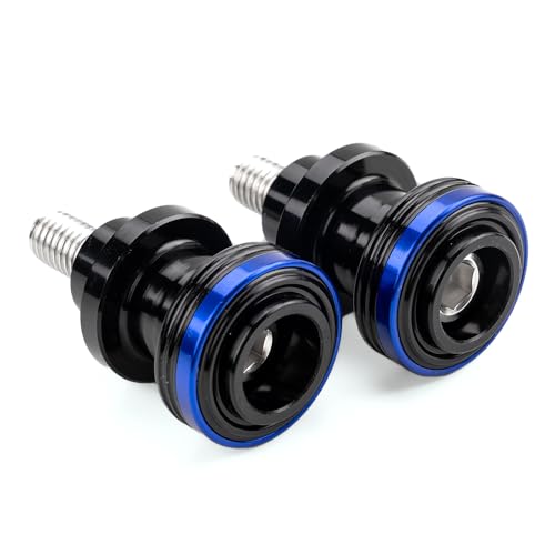 M8 Swingarm Spools Sliders, CNC Billet Aluminum Universal Paddock Rear Stand Screws Bobbins, Fits for CBR600RR CBR1000RR, GSXR600/750/1000, ZX6R ZX10R Z650 Z900, SV650,S1000RR– 2 PCS (Blue) - color: Blue