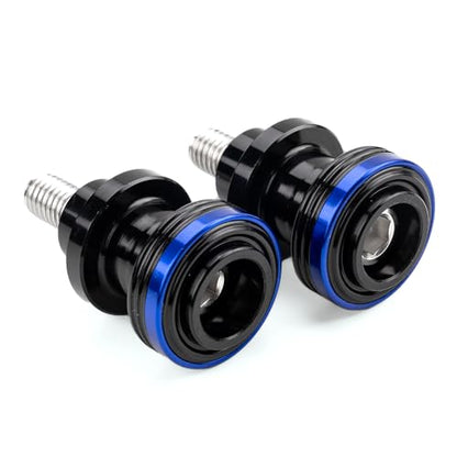 M8 Swingarm Spools Sliders, CNC Billet Aluminum Universal Paddock Rear Stand Screws Bobbins, Fits for CBR600RR CBR1000RR, GSXR600/750/1000, ZX6R ZX10R Z650 Z900, SV650,S1000RR– 2 PCS (Blue) - color: Blue