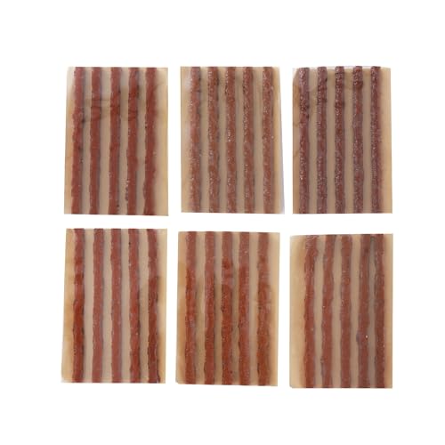 Tire Plugs 30pcs, Rubber Tire Sealing Strip Automotive Tire Puncture Repair Tool 4" x 1/4" for Tubeless Tires (30, Brown)