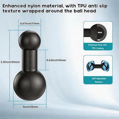 1 inch to 17mm Ball Adapter Converter for Smartphone Rig, GPS Bracket, DSLR Rig. (25-17mm Adapter) - style: 1inch-17mm Adapter