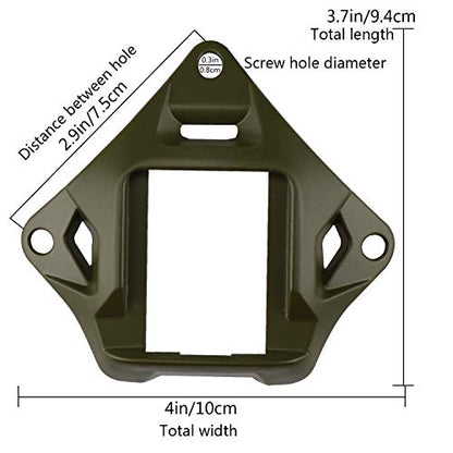 Tactical Helmet NVG Mount Shroud Steel Sports Camera Bracket Base for Fast Helmet - color: OD