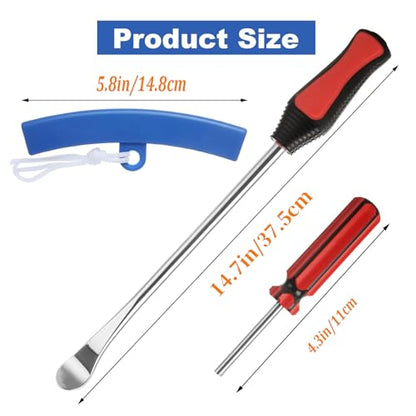 14.5" Tire Spoon Lever Iron Tool, Motorcycle Bike Professional Tire Changing Kit,with 3 Pcs Rim Protectors,Repair Tool Kit,39-Piece Tire Levers Set, Tire Changing Tool
